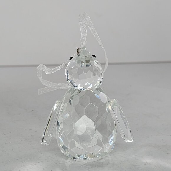 Dillard's Trimmings Crystal Penguin Ornament Ribbon Hanger Christmas Decor - Picture 3 of 8